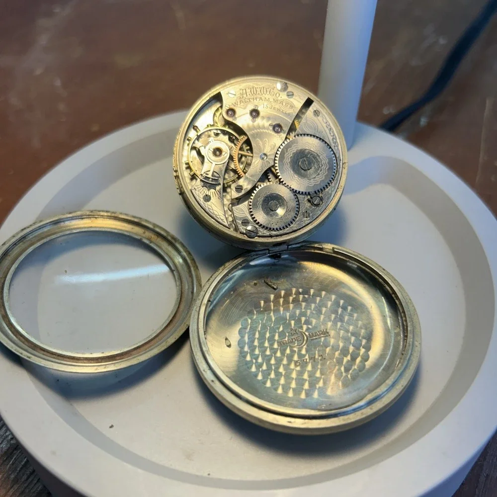 1907 Waltham Open Face Pocket Watch 15J Grade 620 16S Model 1899 Parts Repair